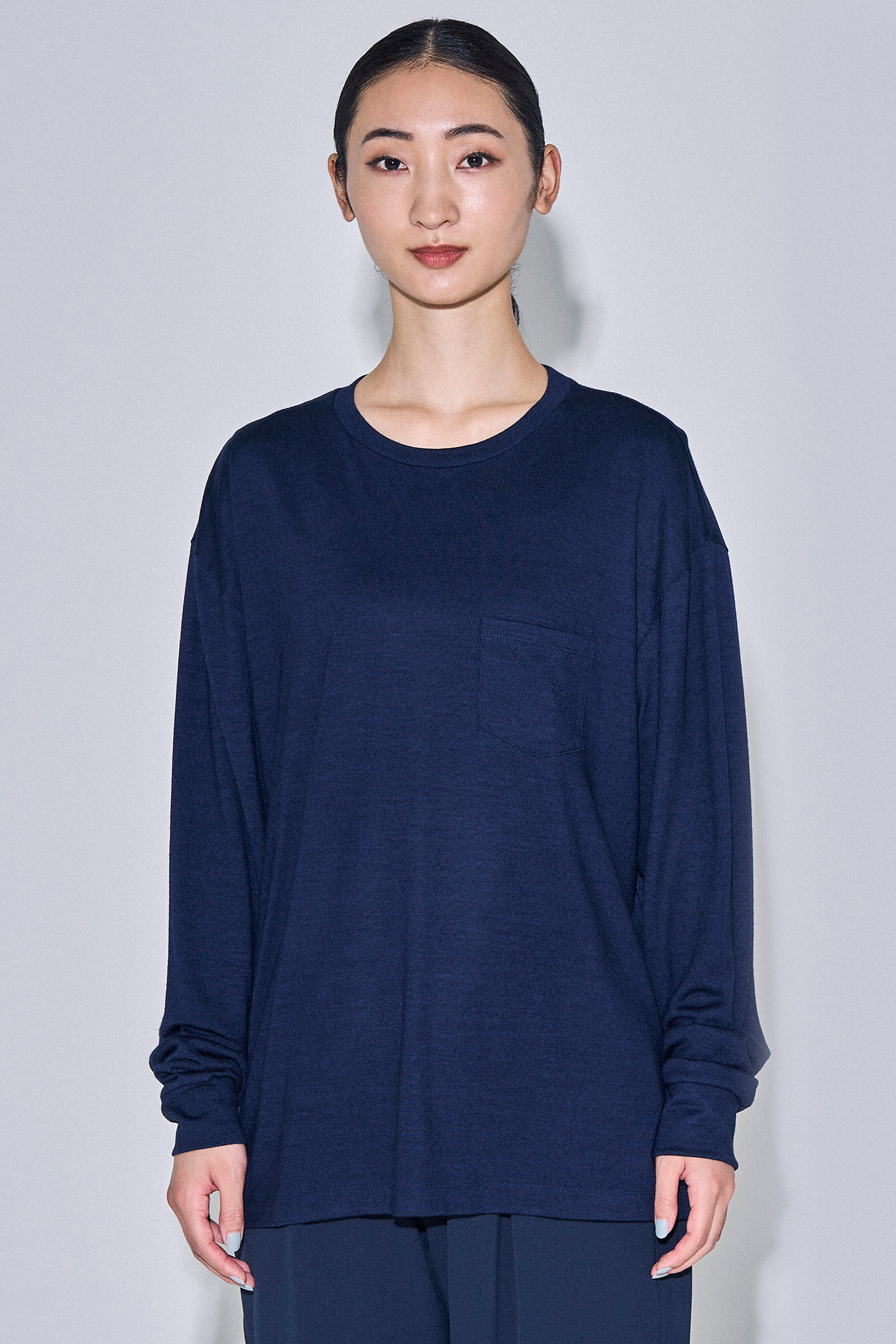 L/S POCKET TEE -MERINO WOOL-