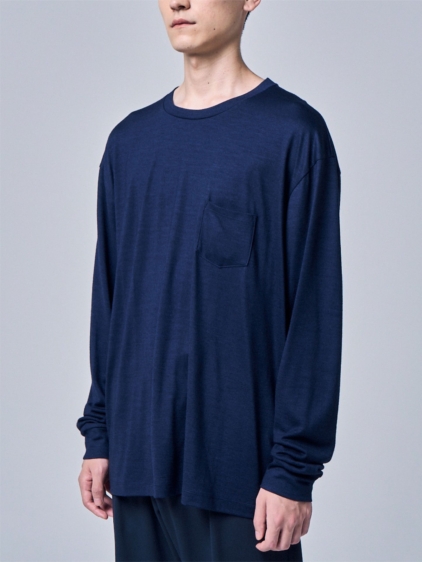 L/S POCKET TEE -MERINO WOOL-