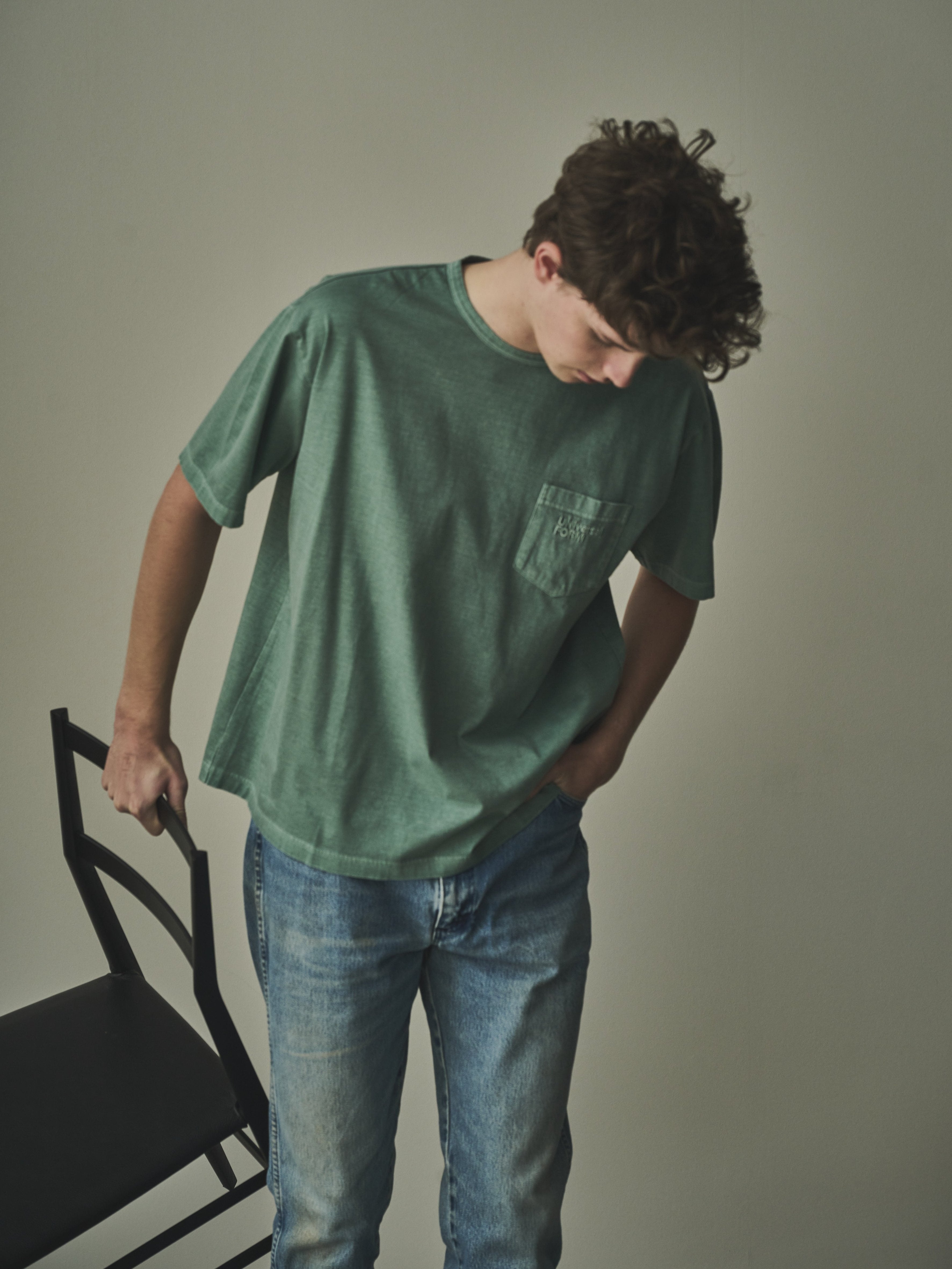 ORGANIC COTTON PIGMENT DYE POCKET TEE