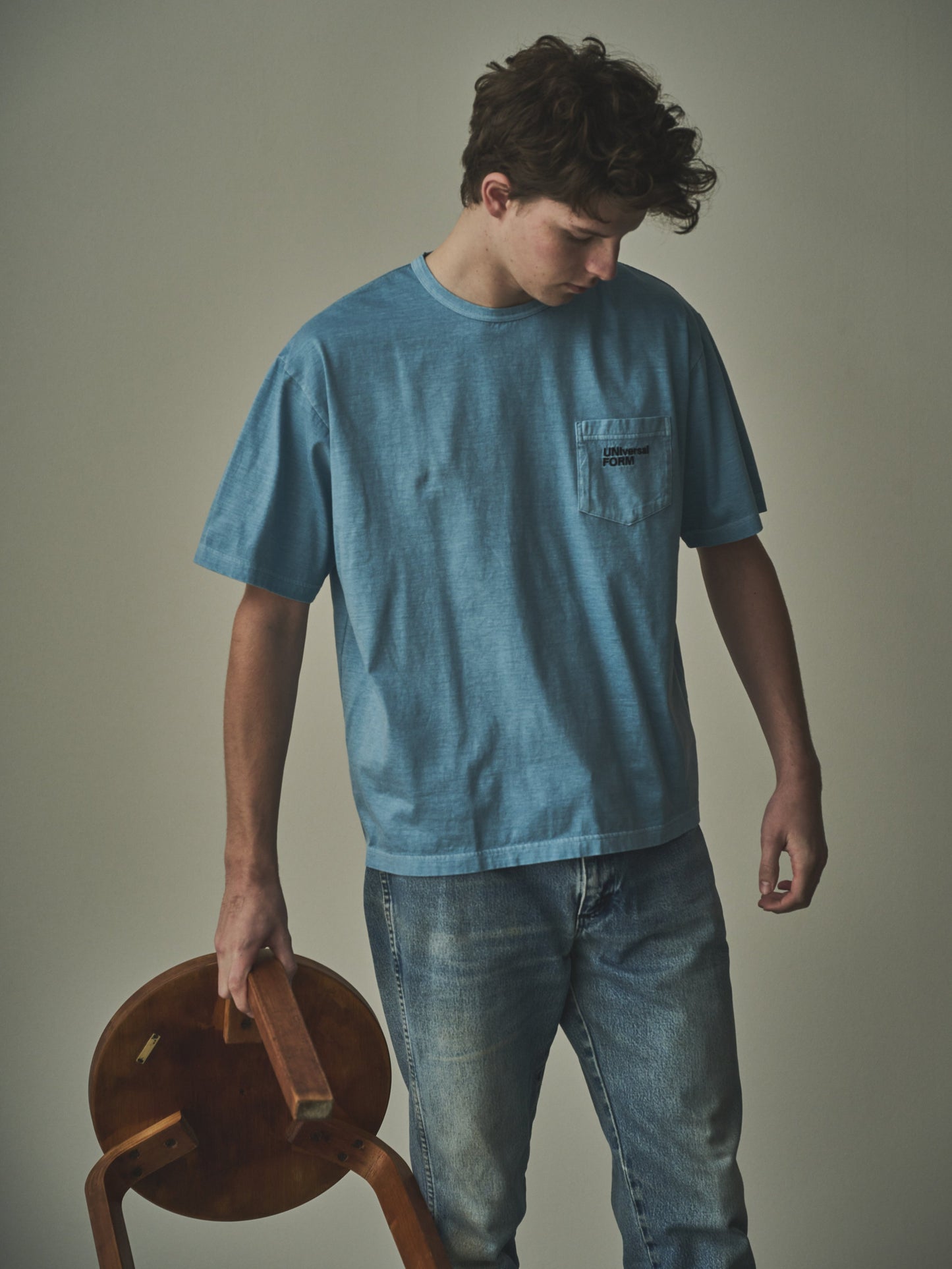 ORGANIC COTTON PIGMENT DYE POCKET TEE