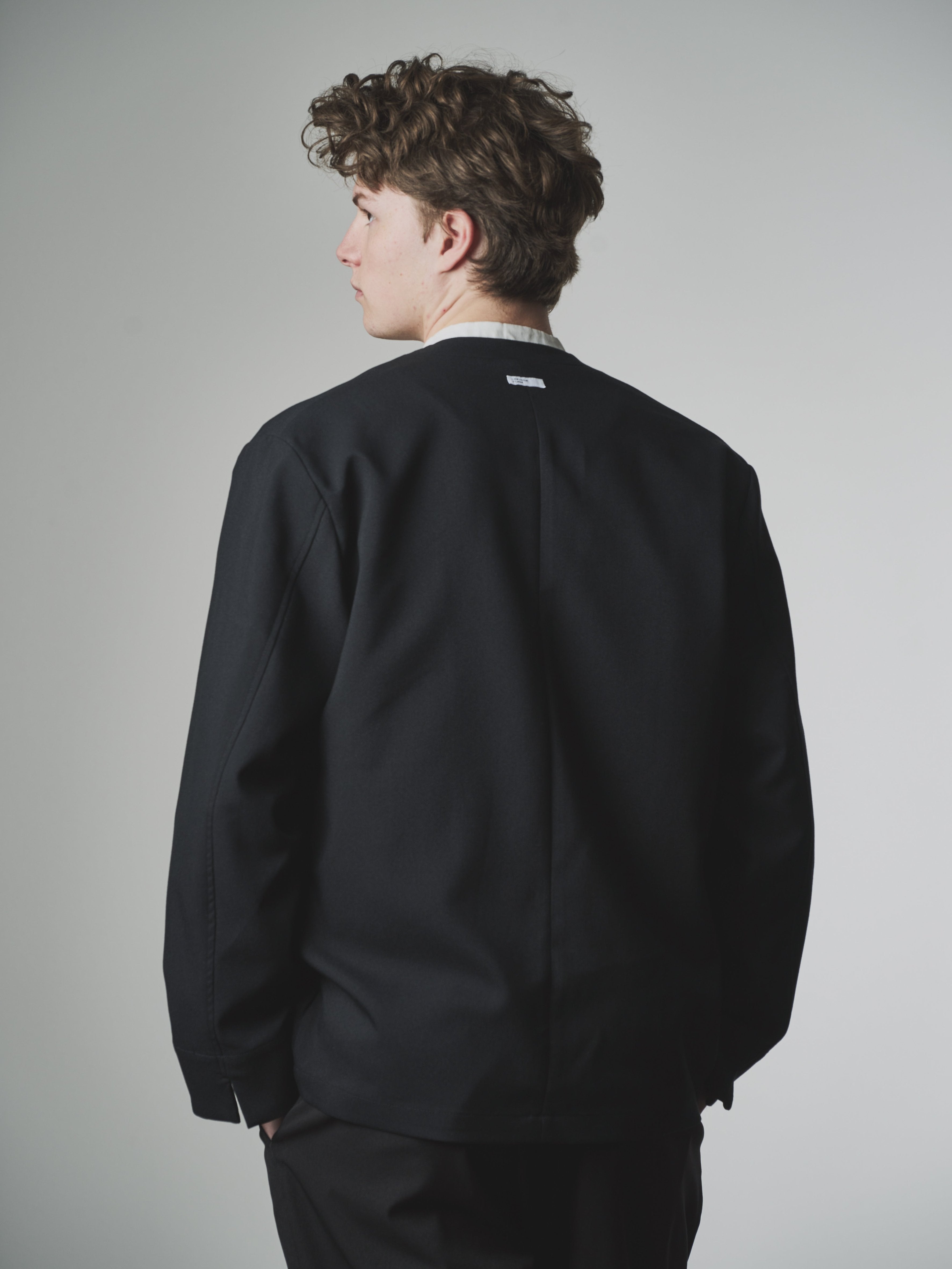 SUPER COMFORTABLE NO COLLAR JACKET