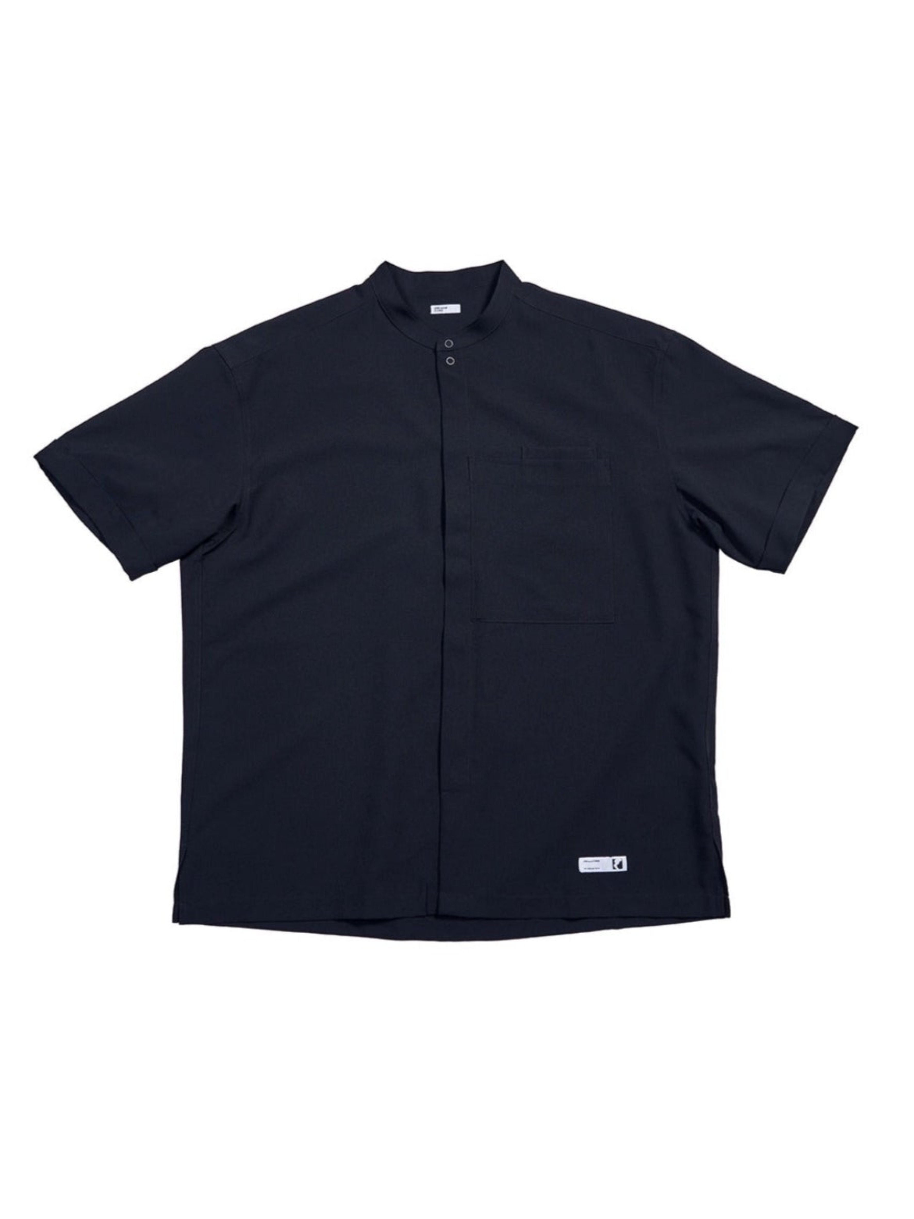 S/S BAND COLLAR WORK SHIRT