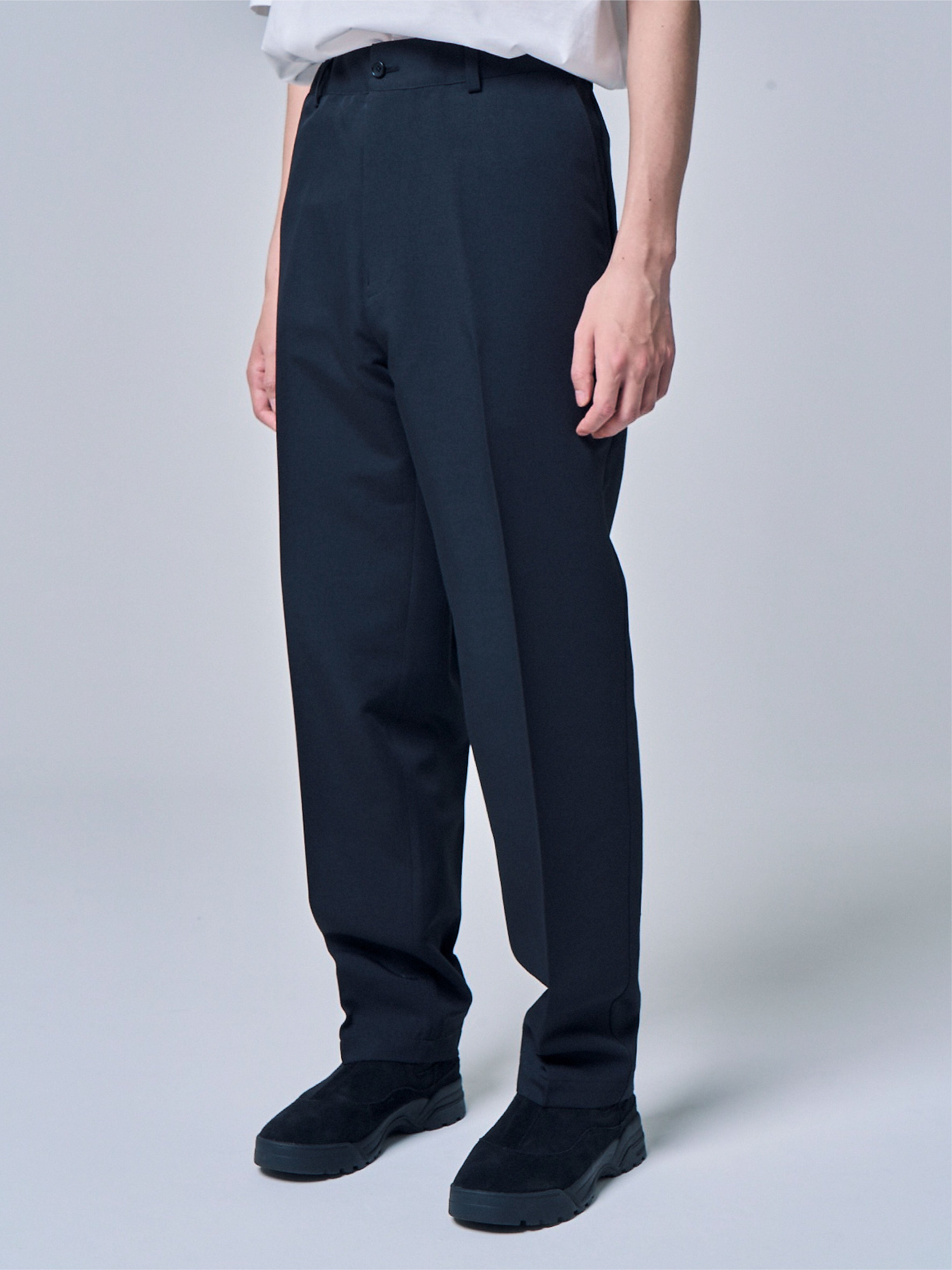 UTILITY GATHER WAIST TAPERED WORK PANTS　